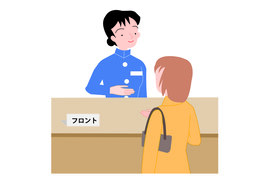 check outのイラスト
